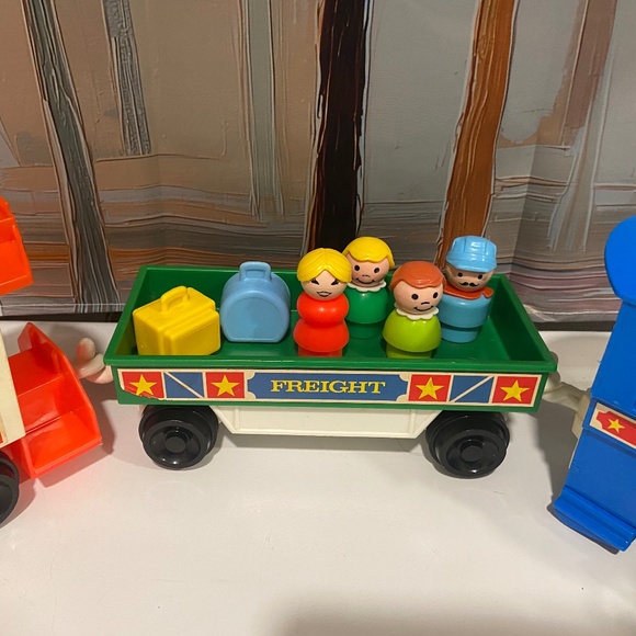 Fisher Price Vintage 1986-7 Little People Train Set - Picture 3 of 3